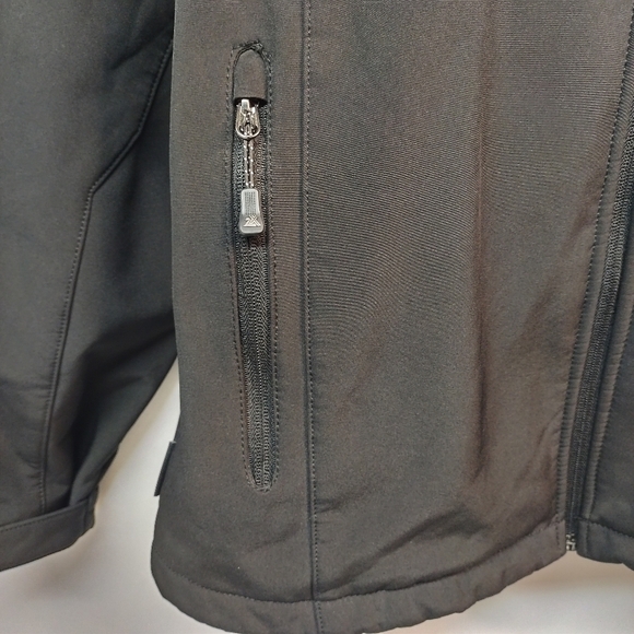 ZeroXposur Black Fleece Lined Soft Shell Performance Jacket Mens Sz  L - Picture 7 of 13